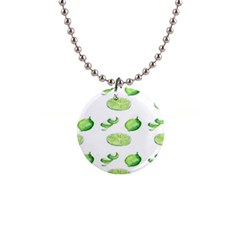 Lemon 1  Button Necklace by Sparkle