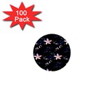Sparkle Floral 1  Mini Buttons (100 pack) 