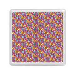 Groovy Floral Pattern Memory Card Reader (square) by designsbymallika