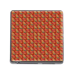 Square Floral Print Memory Card Reader (square 5 Slot) by designsbymallika
