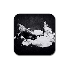 Whale Dream Rubber Square Coaster (4 Pack)  by goljakoff