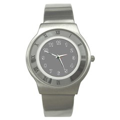 Battleship Grey Stainless Steel Watch by FabChoice