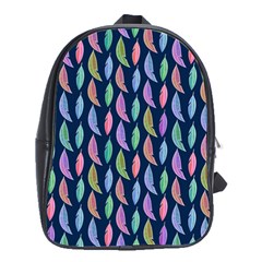 Watercolor Feathers School Bag (large) by SychEva