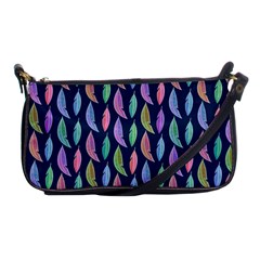 Watercolor Feathers Shoulder Clutch Bag by SychEva