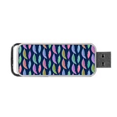Watercolor Feathers Portable Usb Flash (one Side) by SychEva