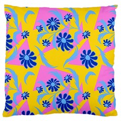 Folk Floral Pattern  Abstract Flowers Print  Seamless Pattern Large Cushion Case (two Sides) by Eskimos