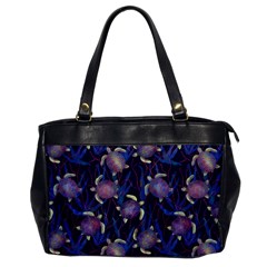 Turtles Swim In The Water Among The Plants Oversize Office Handbag by SychEva