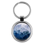 Blue ice mountain Key Chain (Round)