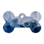 Blue ice mountain Dog Tag Bone (Two Sides)