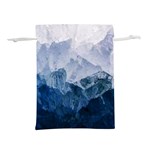 Blue ice mountain Lightweight Drawstring Pouch (S)