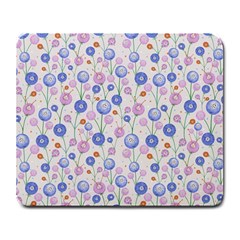 Watercolor Dandelions Large Mousepads by SychEva