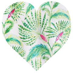  Palm Trees By Traci K Wooden Puzzle Heart by tracikcollection