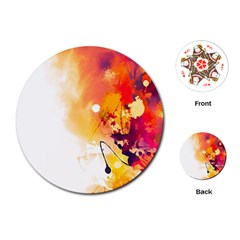 Autumn Paint Playing Cards Single Design (round) by goljakoff