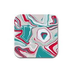 Vector Vivid Marble Pattern 4 Rubber Square Coaster (4 Pack)  by goljakoff