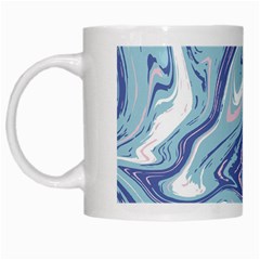 Blue Vivid Marble Pattern 9 White Mugs by goljakoff