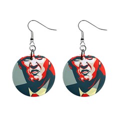 Trump Nope Mini Button Earrings by goljakoff