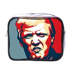 Trump Pop Art Mini Toiletries Bag (one Side) by goljakoff