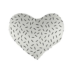 Rain  Standard 16  Premium Heart Shape Cushions by Sobalvarro
