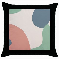 Abstract Shapes  Throw Pillow Case (black) by Sobalvarro