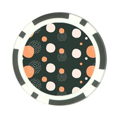 Black Peach White  Poker Chip Card Guard by Sobalvarro