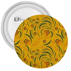 Folk Floral Pattern  Abstract Flowers Surface Design  Seamless Pattern 3  Buttons by Eskimos