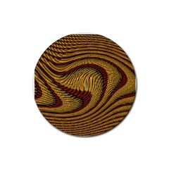 Golden Sands Rubber Round Coaster (4 Pack)  by LW41021