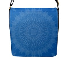 Blue Joy Flap Closure Messenger Bag (l) by LW41021