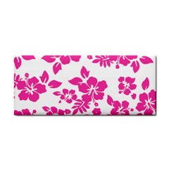 Hibiscus Pattern Pink Hand Towel by GrowBasket