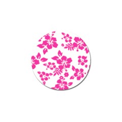Hibiscus Pattern Pink Golf Ball Marker (10 Pack) by GrowBasket