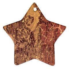 Abstract Cracked Texture Print Star Ornament (two Sides) by dflcprintsclothing