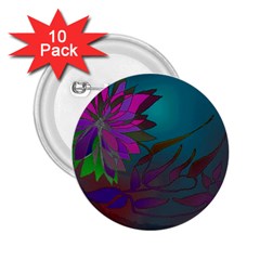 Evening Bloom 2 25  Buttons (10 Pack)  by LW323