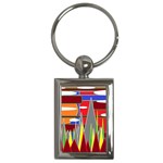Forrest Sunset Key Chain (Rectangle)