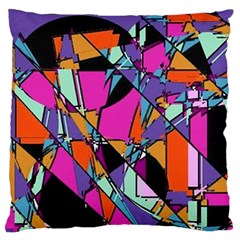 Abstract 2 Large Cushion Case (two Sides) by LW323
