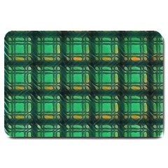 Green Clover Large Doormat  by LW323