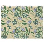 Folk floral pattern. Abstract flowers surface design. Seamless pattern Cosmetic Bag (XXXL)