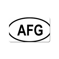 Afghanistan Afg Oval Sticker Magnet (name Card) by abbeyz71