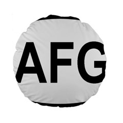 Afghanistan Afg Oval Sticker Standard 15  Premium Flano Round Cushions by abbeyz71