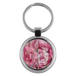 Roses Marbling  Key Chain (Round)