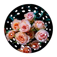 Sweet Roses Round Filigree Ornament (two Sides) by LW323