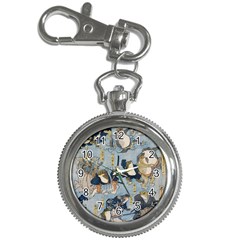 Famous Heroes Of The Kabuki Stage Played By Frogs  Key Chain Watches by Sobalvarro
