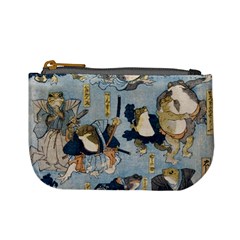 Famous Heroes Of The Kabuki Stage Played By Frogs  Mini Coin Purse by Sobalvarro