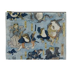 Famous Heroes Of The Kabuki Stage Played By Frogs  Cosmetic Bag (xl) by Sobalvarro