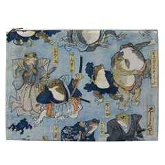 Famous Heroes Of The Kabuki Stage Played By Frogs  Cosmetic Bag (xxl) by Sobalvarro