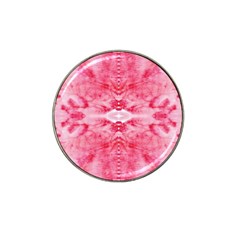 Pink Marbling Ornate Hat Clip Ball Marker (10 Pack) by kaleidomarblingart