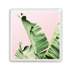 Palm Leaves On Pink Memory Card Reader (square) by goljakoff