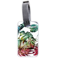 Tropical Leaves Luggage Tag (two Sides) by goljakoff
