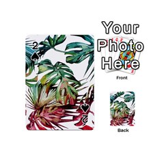 Tropical Leaves Playing Cards 54 Designs (mini) by goljakoff