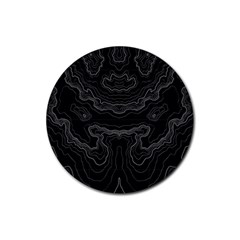 Topography Rubber Coaster (round)  by goljakoff