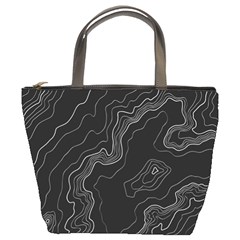 Topography Map Bucket Bag by goljakoff