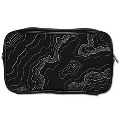 Topography Map Toiletries Bag (one Side) by goljakoff